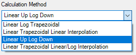 Software menu with dropdown options