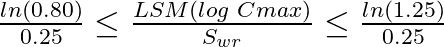FDA RSABE equation