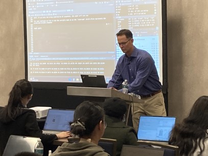 Presenter during MBMA workshop