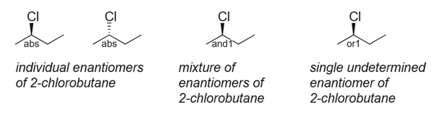 Enhanced stereochemical labels distinguish stereopure compounds, racemic mixtures, and unknown stereochemistry.